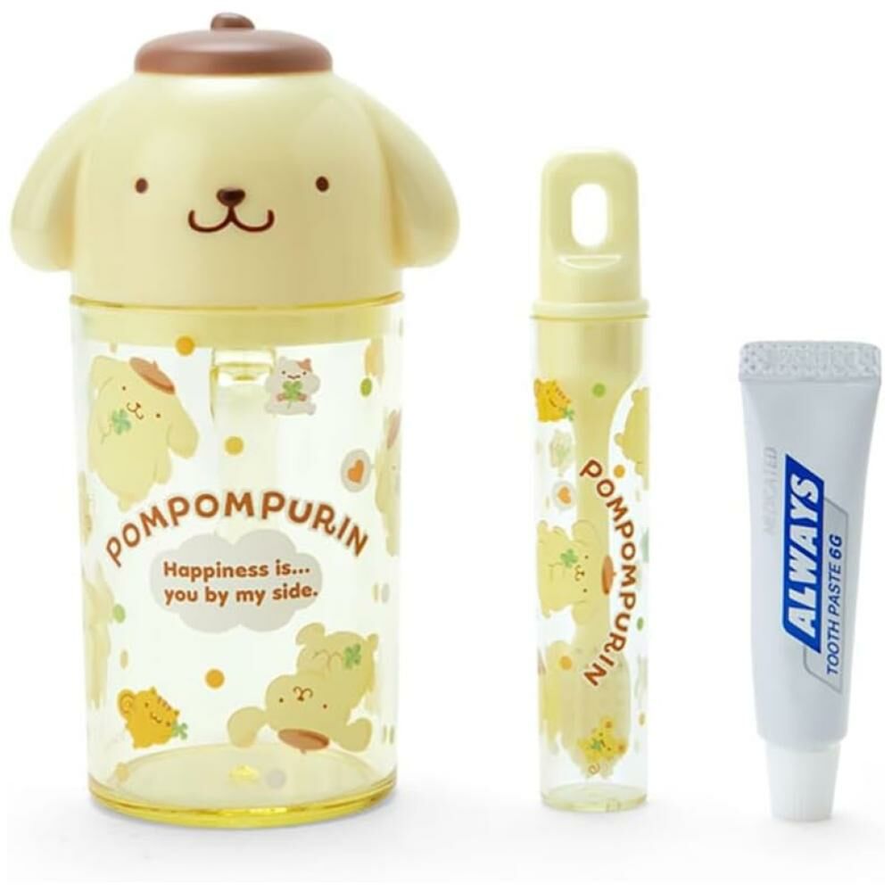 [生活用品] 布丁狗 PomPomPurin 牙刷&牙膏&漱口杯組
