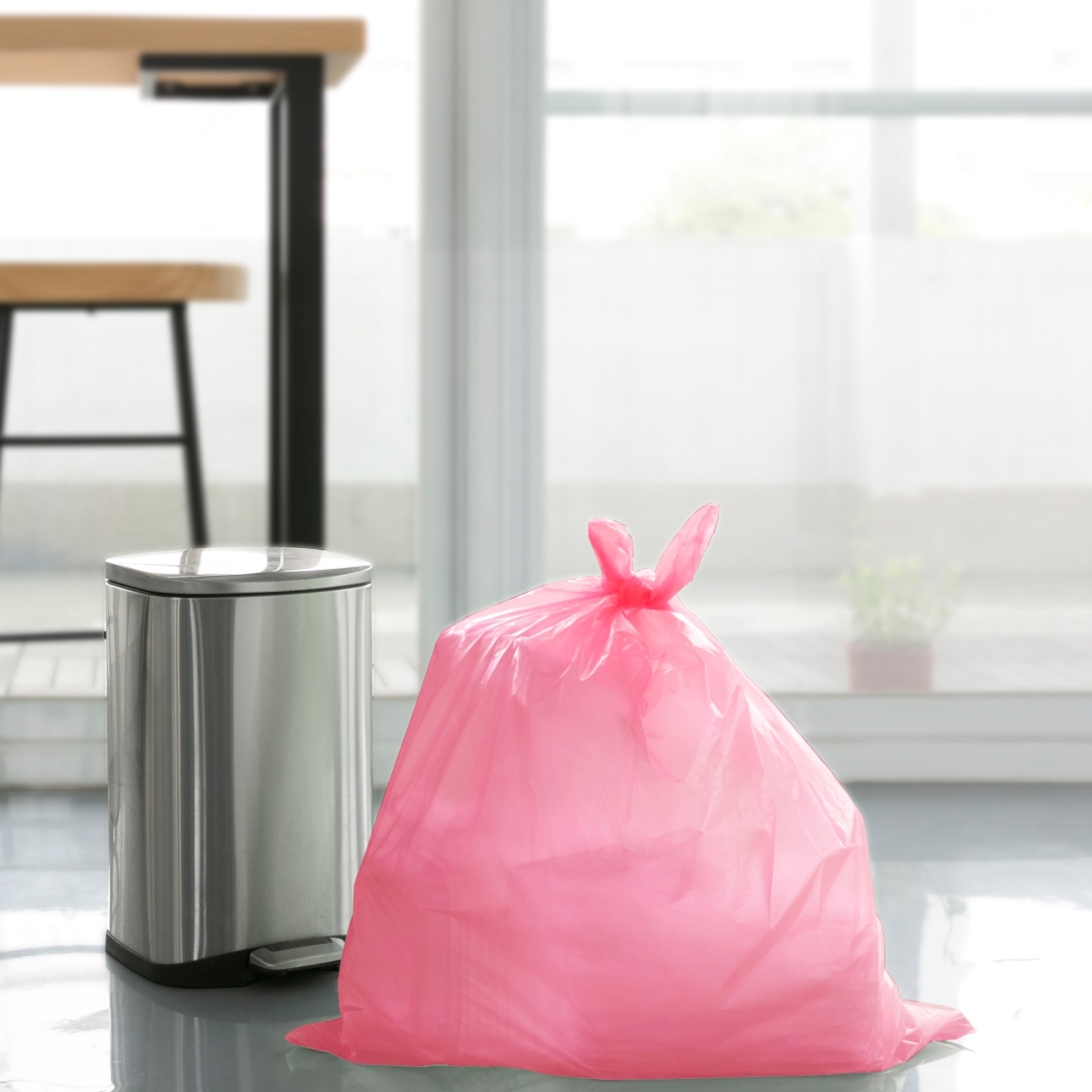 無心捲垃圾袋 (大)L 紅