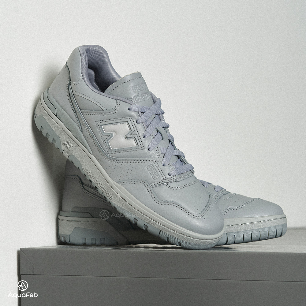 New Balance 550 男鞋 女鞋 灰色 中性 復古 情侶 皮革 休閒鞋 BB550MCB