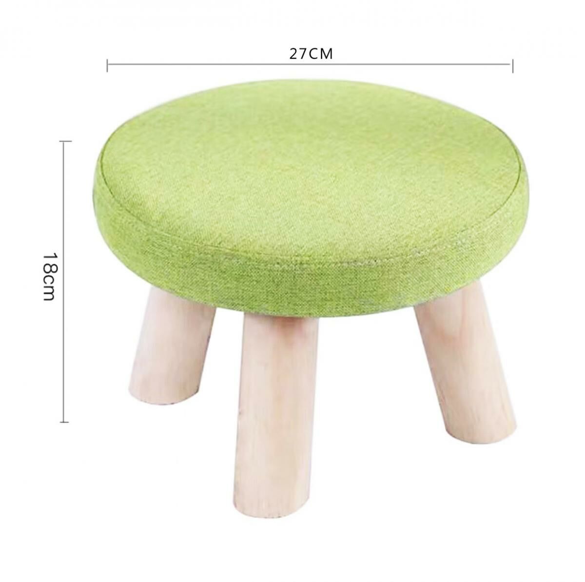 Fashion door mushroom stool creative small bench low stool (round-green)