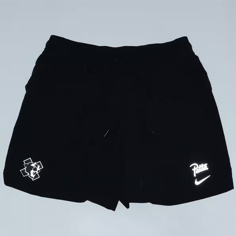 <連線代購商品>聯名款 NIKE x PATTA Running SHORT 反光 休閒短褲 慢跑短褲 訓練褲 海灘褲【FJ3064-010】