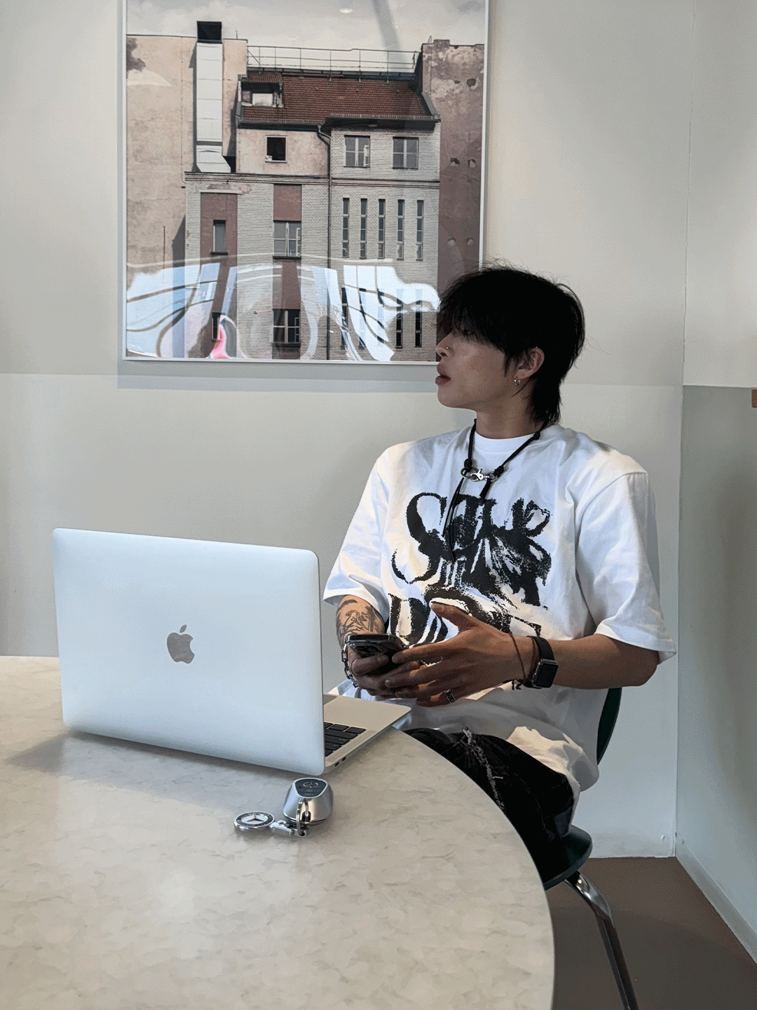 消極寬版短袖T恤