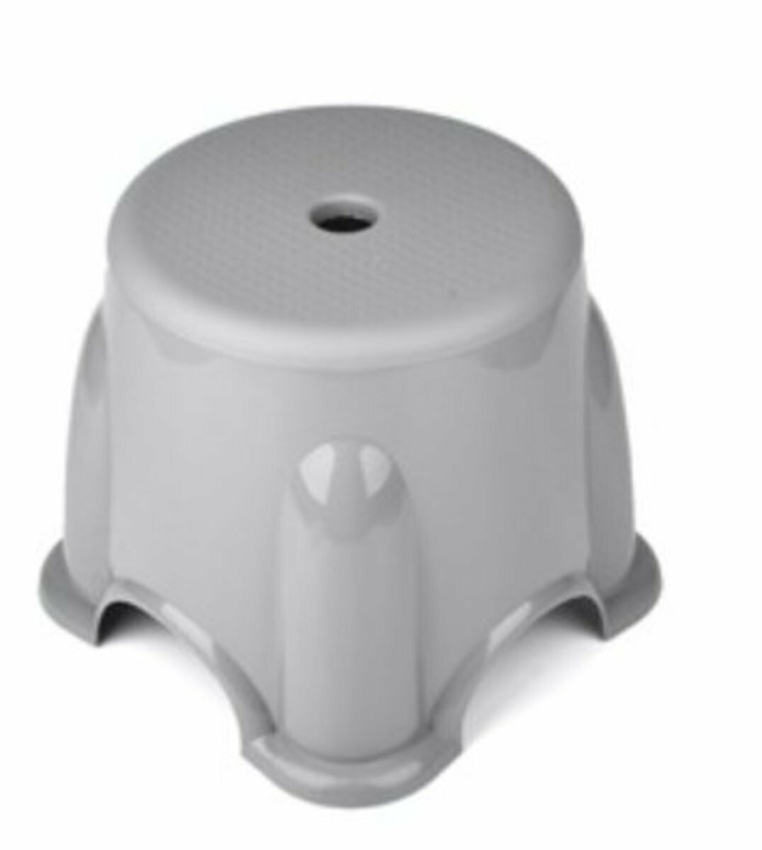 Foldable high tea table chair children's small round stool rubber stool (space gray medium)