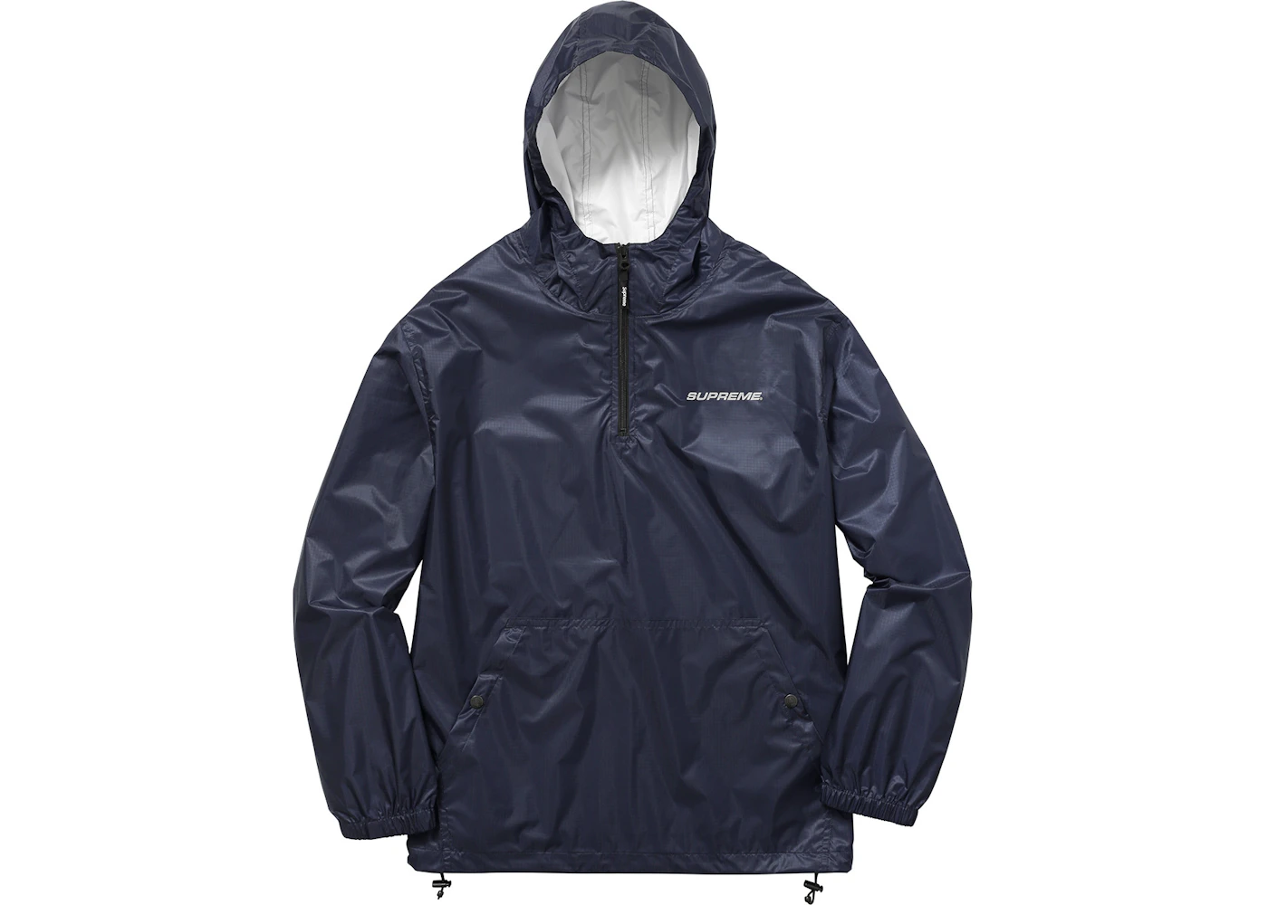 Supreme Packable Ripstop Pullover (With Packable Bag) Navy