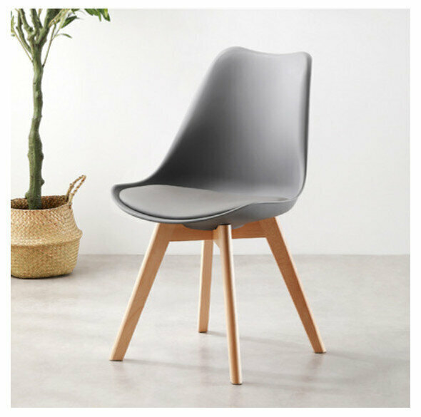 Cheap luxury dining table chair simple office chair (gray tulip chair -PP)