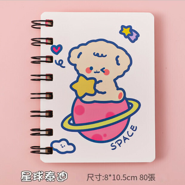 熱賣迷你小號筆記本【星球泰迪】