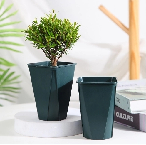(2pcs) P9 Root Control Flower Pot [Dark Green]