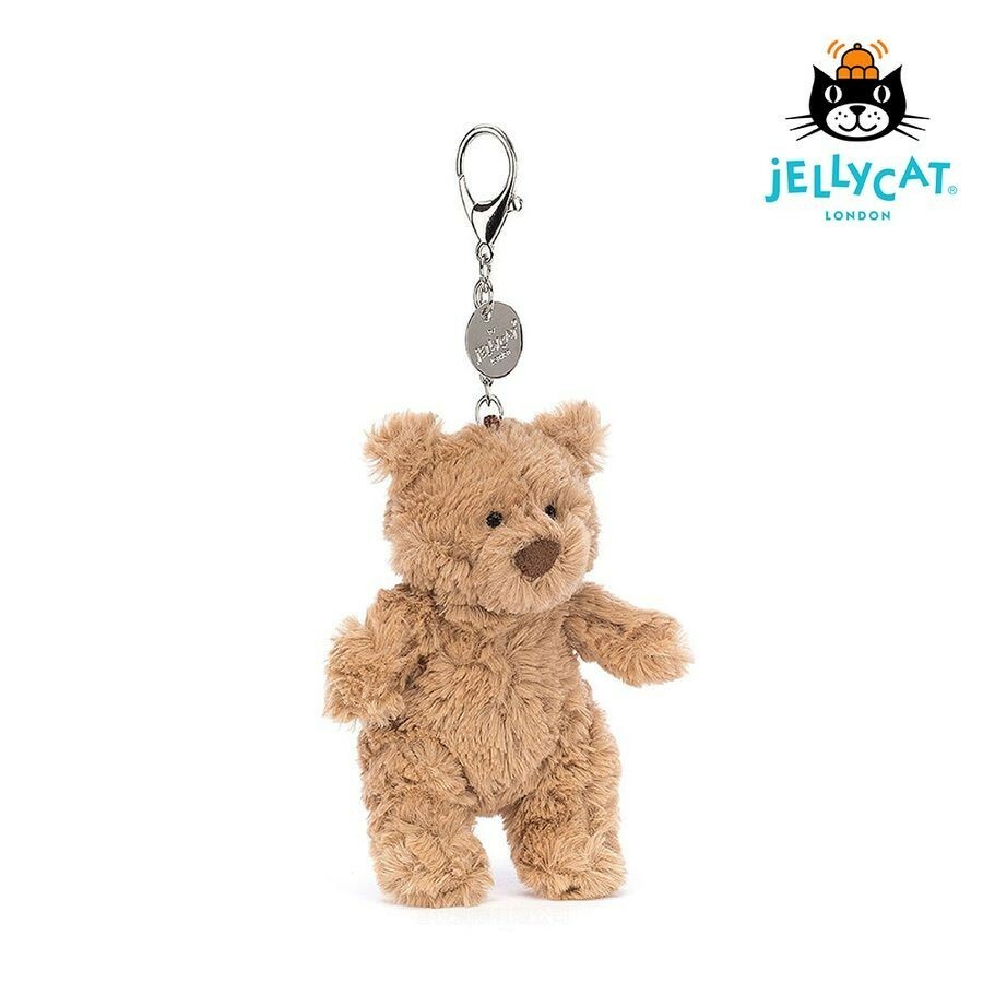 【樂森藥局】英國 Jellycat 熊麻吉/ 巴賽羅熊吊飾、鑰匙圈