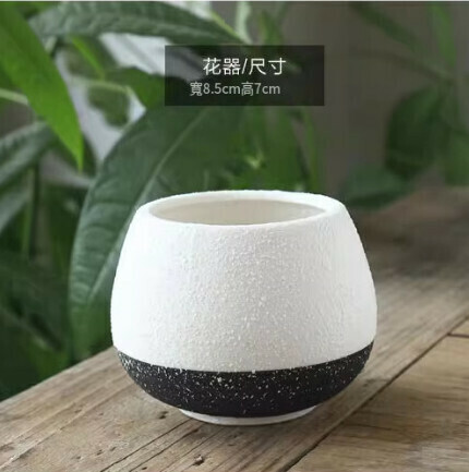 Ceramic snowflake glaze succulent flower pot [style 7]