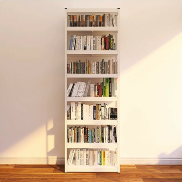 New iron color kitchen cabinet bookshelf shoe cabinet bathroom storage cabinet shelf [80x40x228cm] 8 layers white