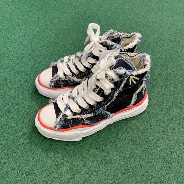 ⏱️限時優惠LIMITED TIME SALE : MAISON MIHARA YASUHIRO MMY INDIGO DENIM HI-TOP SNEAKER - SIZE 39 IN STOCK NOW (現貨發售中)