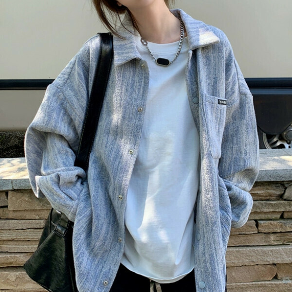 熱推開衫夾克（藍色）（S/M/L/XL/2XL下單後與客服聯系發貨的尺碼）