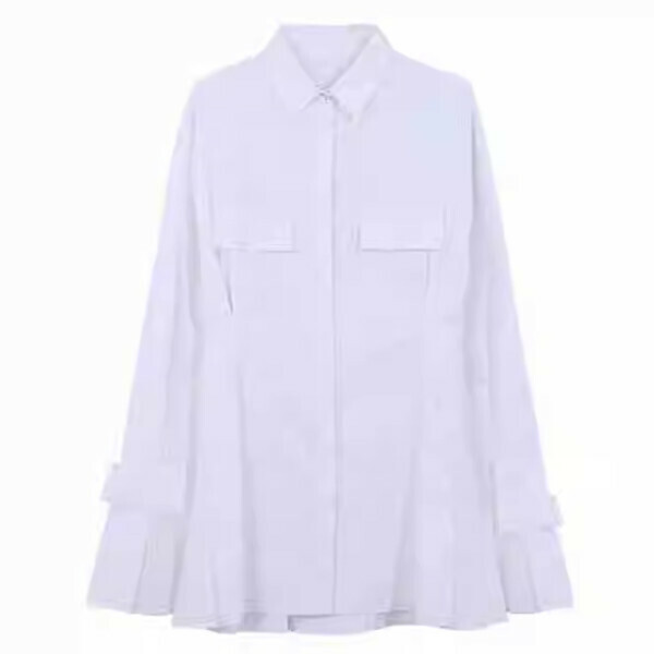 熱推襯衣短裙兩件套(白色）（S/M/L碼，下單後請與客服聯繫發貨尺碼）
