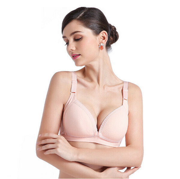 熱推【特價品】孕婦哺乳式胸圍內衣(85B碼)【純色粉】