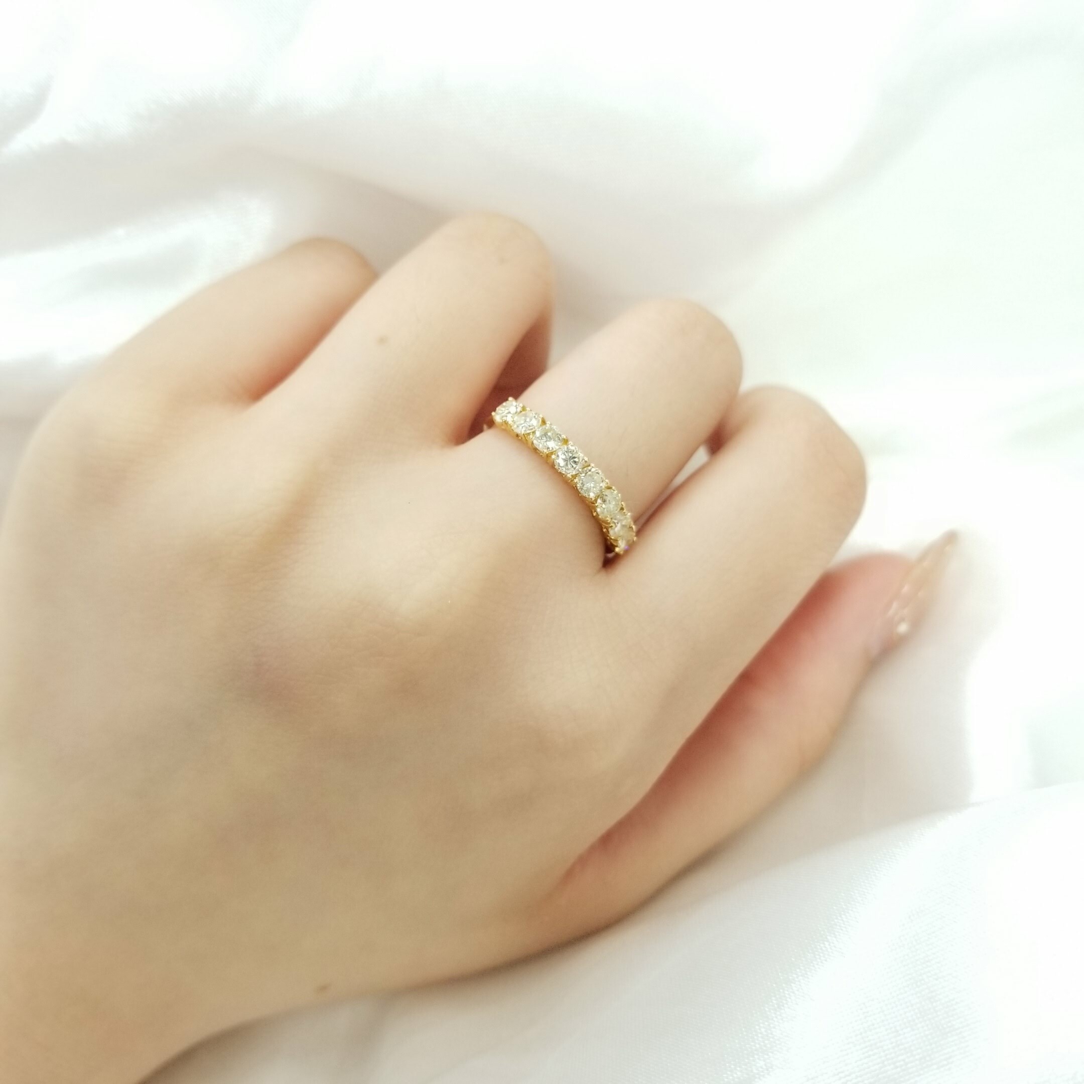 全新18K黃金81份鑽石戒指