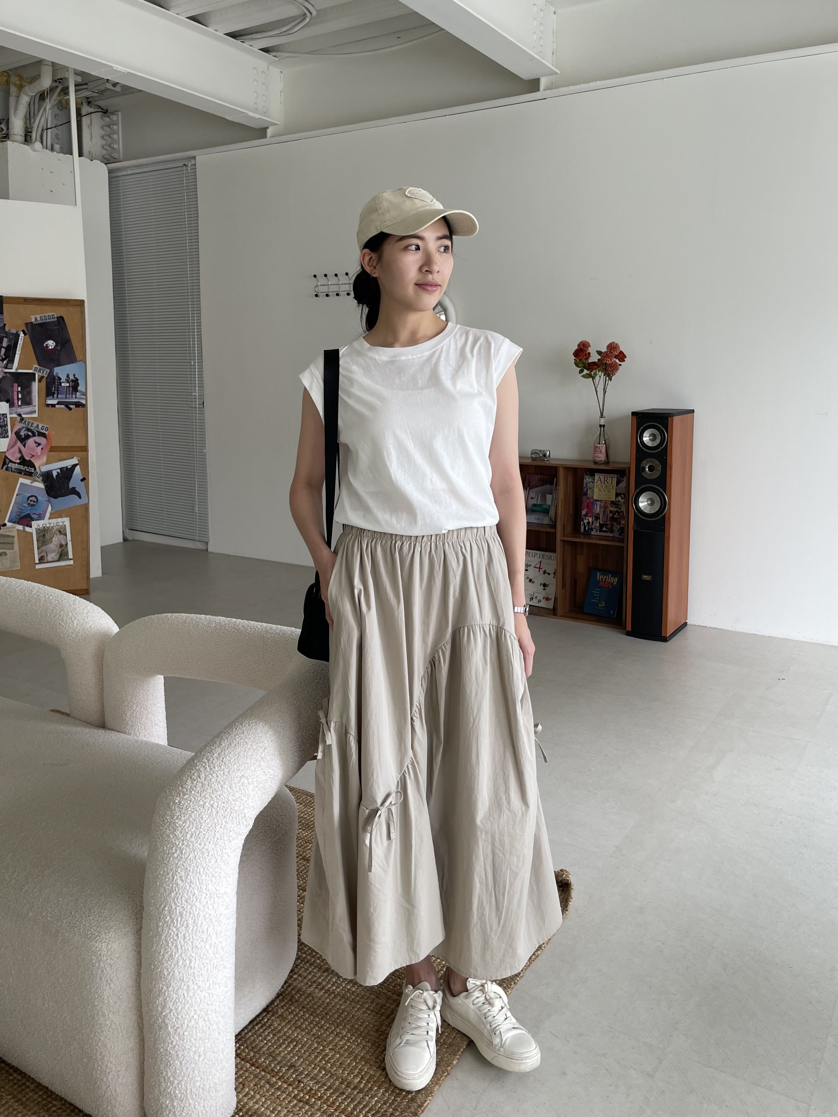 蝴蝶結不規則半裙