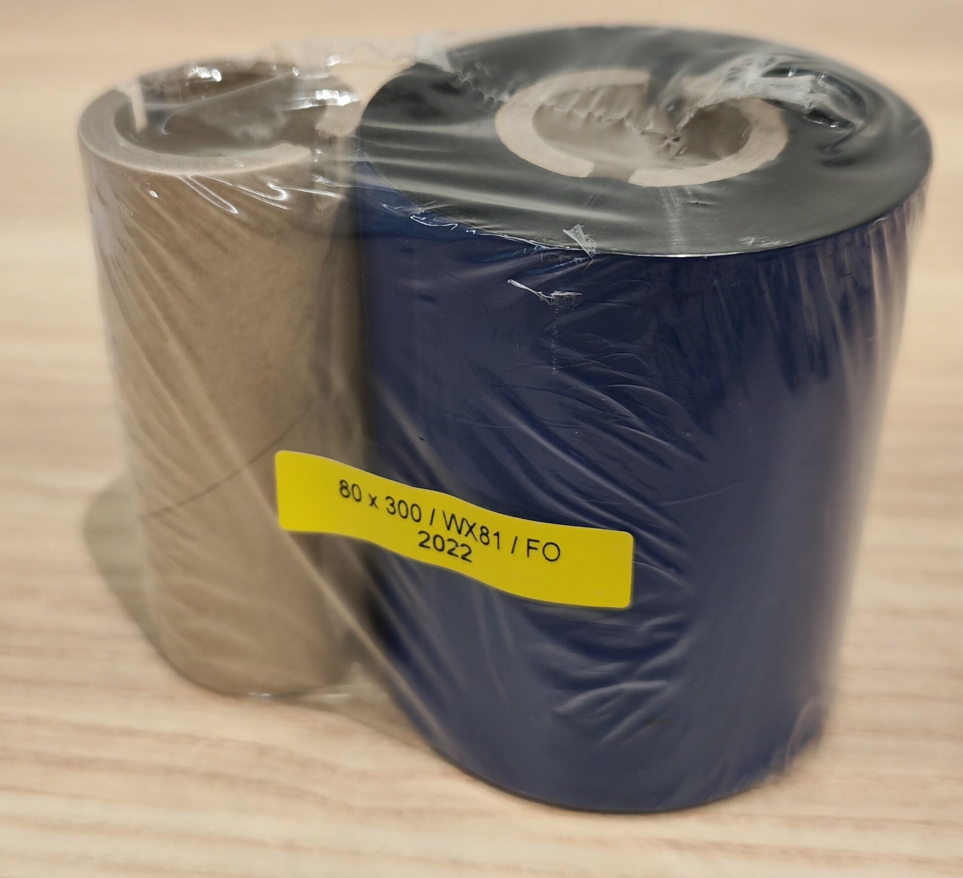 THERMAL TRANSFER WAX RIBBON 80MM x 300MM