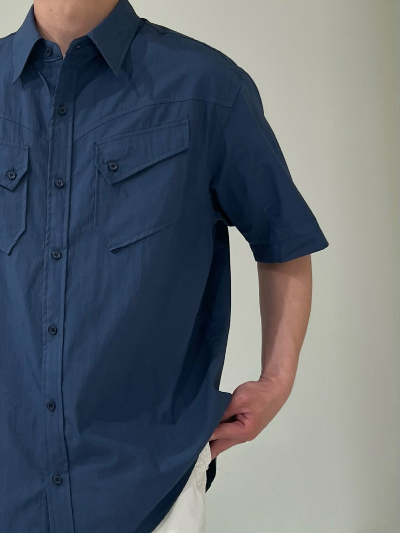 優質西部風短袖襯衫