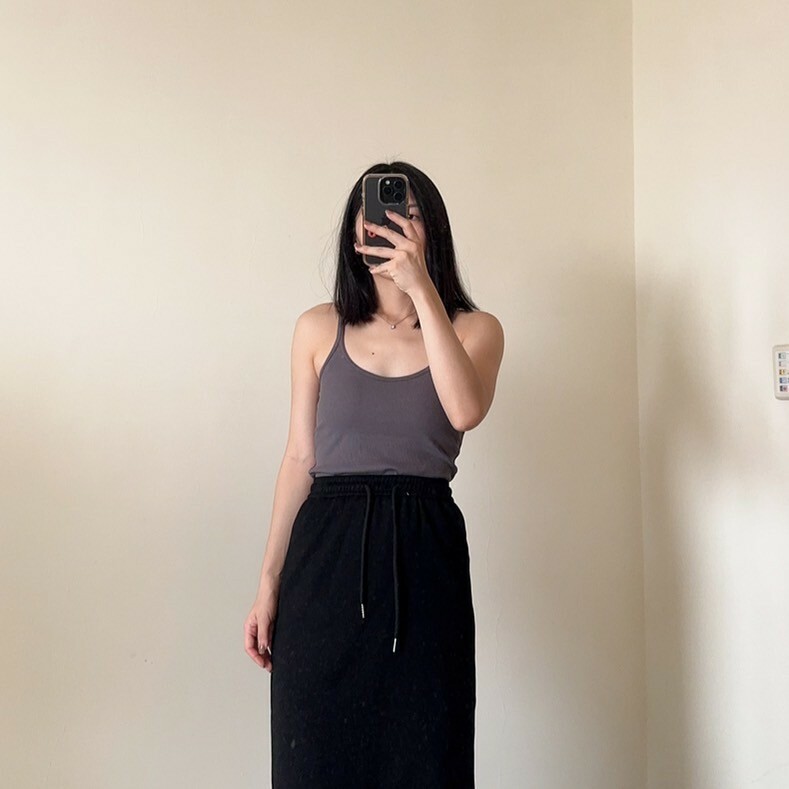 質感小挖肩長版（bratop）（現貨）