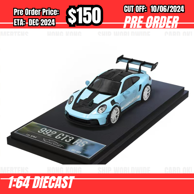 PO-$150 * Time Micro * 1:64 992 GT3 RS Iceberry [OD05/06]