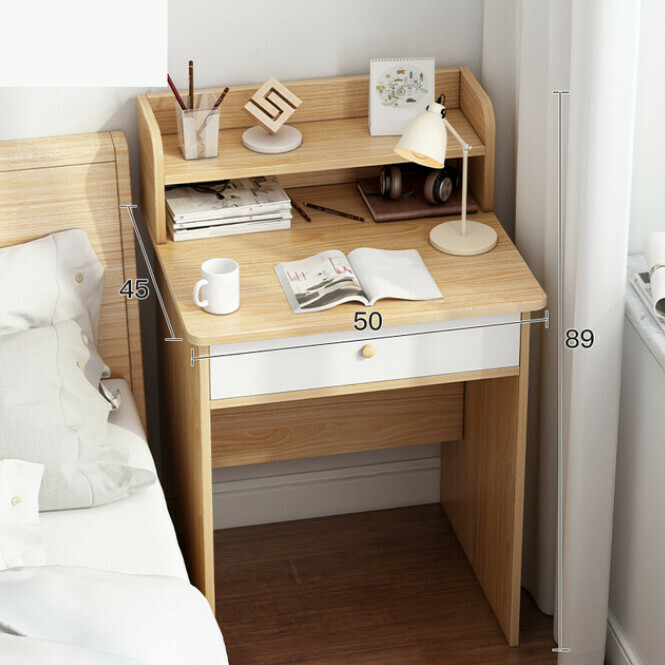 Hot recommended small desk apartment furniture multifunctional simple narrow table for bedroom (45x50x89cm)