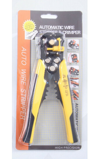 Multifunctional wire stripper cable scissors [yellow and black handle * automatic wire stripper *0.2-6.0*210*PC*150* metric]