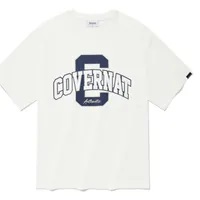 [S] COVERNAT ARCH C LOGO LAYER T-SHIRT,WHITE, CO2302ST05WH (SCN10)