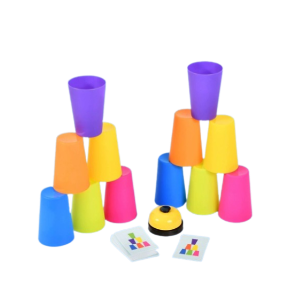 【健智遊戲】彩色疊疊杯挑戰二人賽