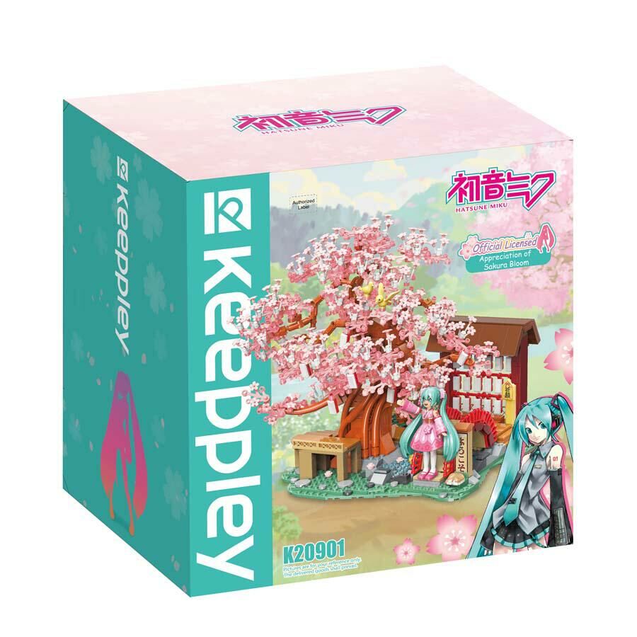 《 Qman 啟蒙積木 》  初音未來 場景積木 賞櫻季節