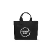 [S] COVERNAT CLOVERHEART CANVAS MINI TOTE BAG,BLACK, CO2400TB72BK (SCN23)