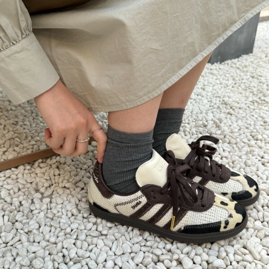 ADIDAS ORIGINALS X NOTITLE SAMBA 咖啡色 奶牛 焦糖 摩卡奶牛 ID6024