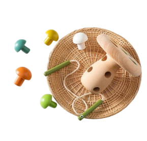 【健智遊戲】穿繩訓練磨菇