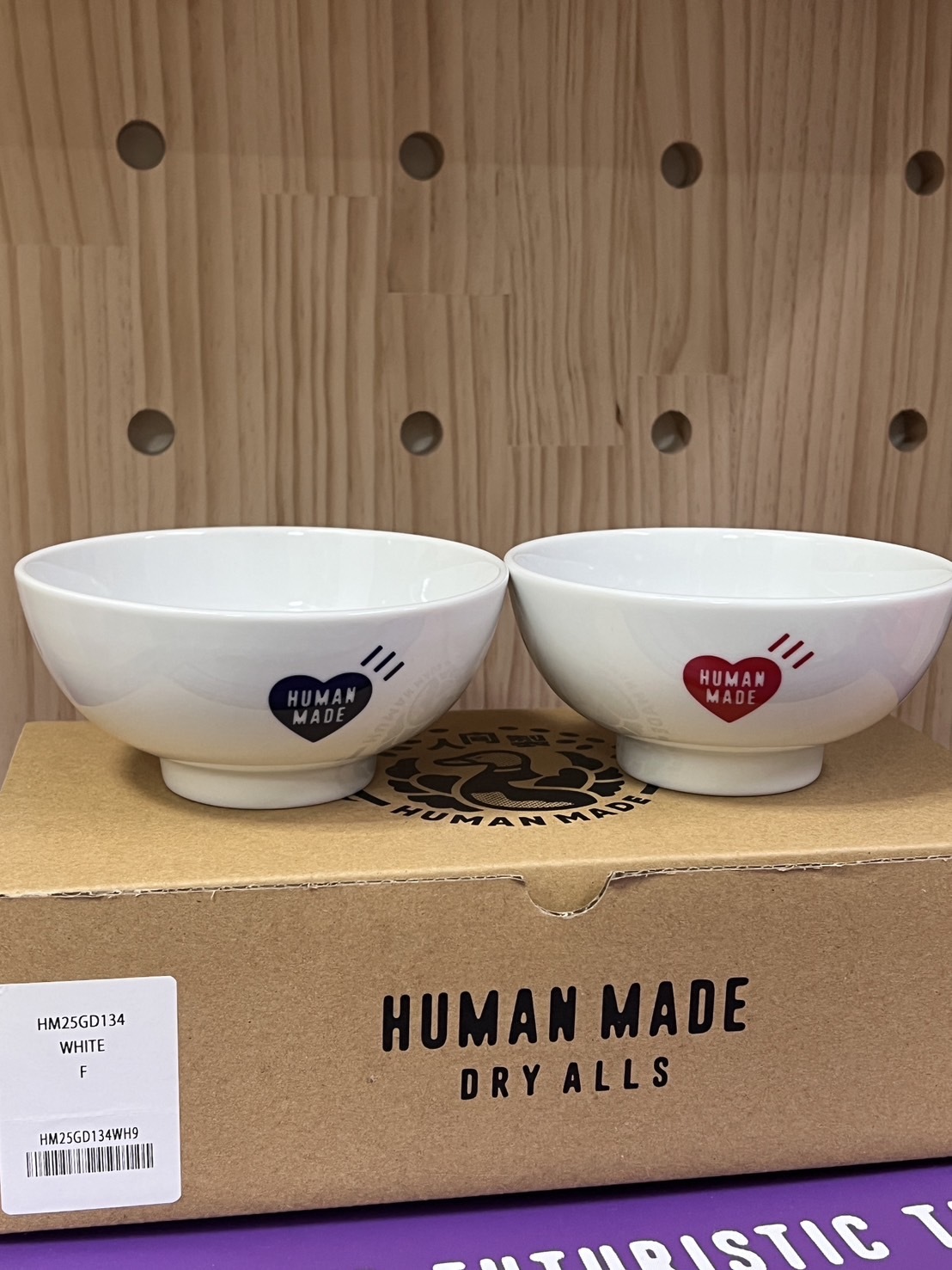 HUMAN MADE MATCHING CERAMIC RICE BOWLS SET (2P) 陶瓷碗組2入