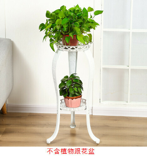 熱推簡約鐵藝花架子【白色80cm】