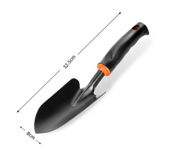 Gardening Flower Planting Tools [Black Individual Wide Shovel]