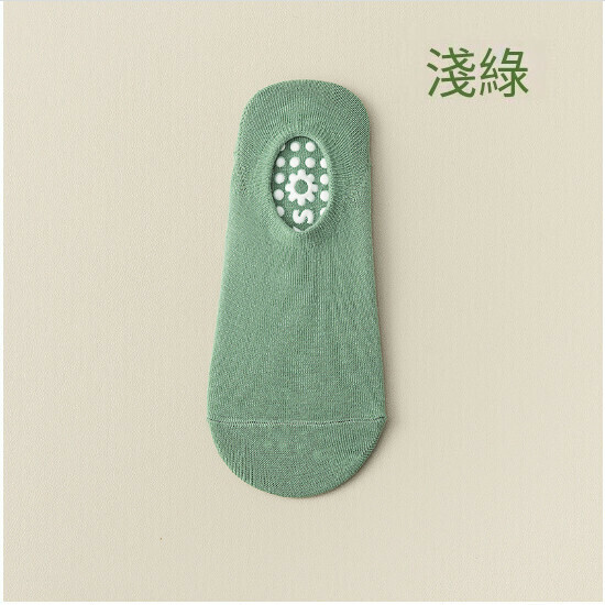 爆款一次性防滑襪子地板襪點膠襪（淺綠色）
