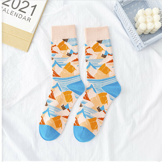Men's and Women's Colored Long Socks (Style 6)