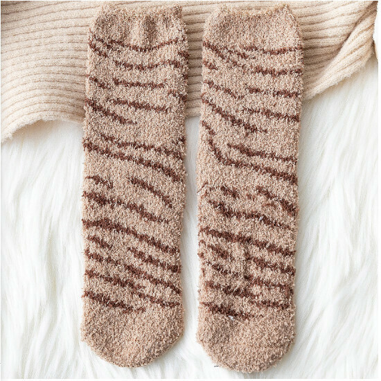 Women's Coral Velvet Thickened Thermal Socks (Camel)