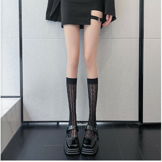 Lace Calf Stockings Women's Stockings (305 Love Black Calf Socks)