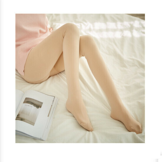 Women's Fleece Thickened Leggings (Socks Complexion)