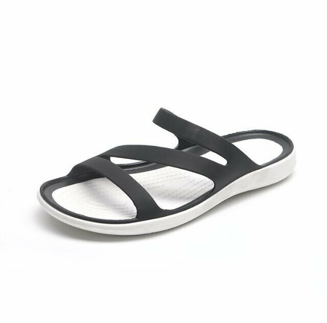 Hollow Outdoor Slippers (37 Black) (Please contact customer service to confirm the shipping size after placing an order)