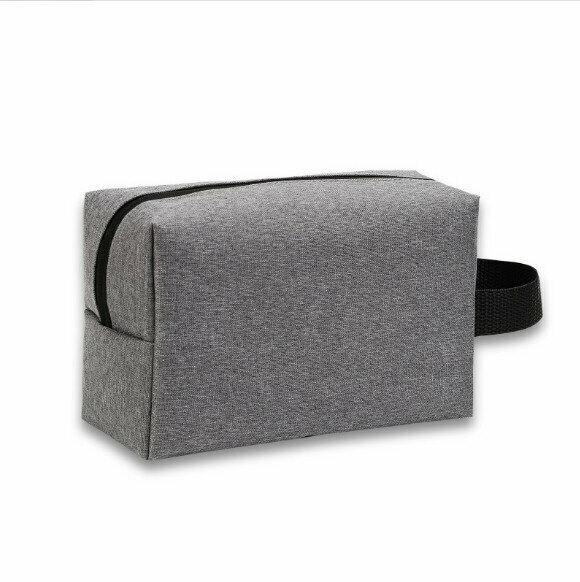 Waterproof Oxford Cloth Toiletries Cosmetic Organizer Bag (Grey Medium)