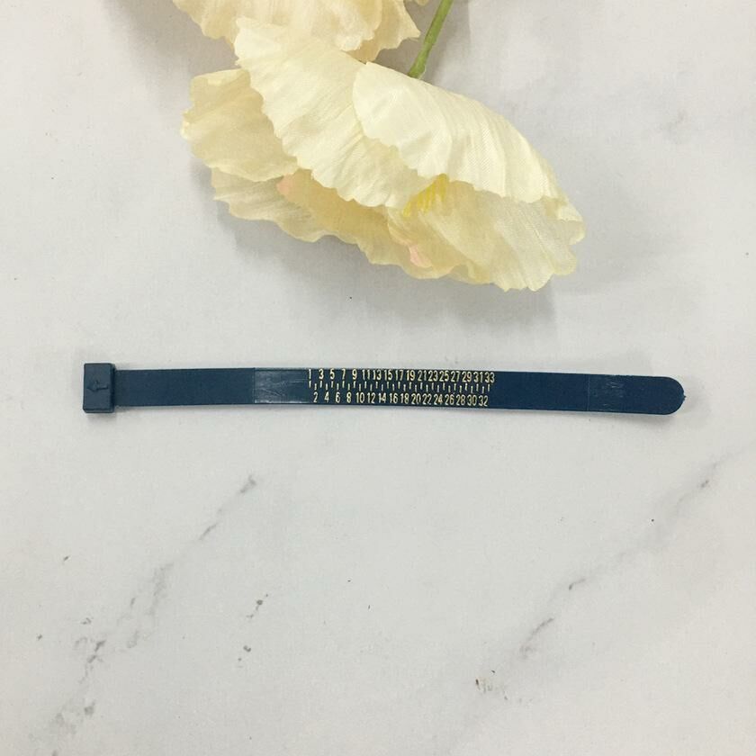 Finger Measuring Ruler Ring Ruler【Kordo 1-33 (Navy Blue)】
