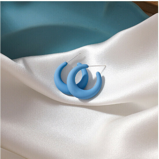 Blue Women's Earrings Earrings Female (3#16136)