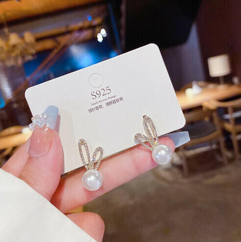 Sweet temperament small fragrance earrings [E0054 Silver needle]