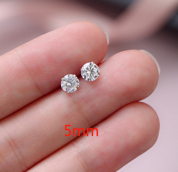Fashion Pop Earrings [58# Large Zircon Stud Earrings]