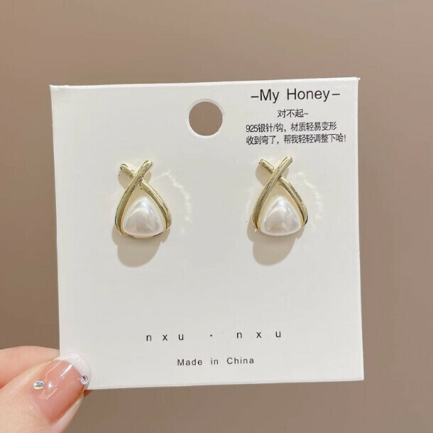 French Fashion Earrings Stud Earrings Earrings Earrings (48# Cross Heart)