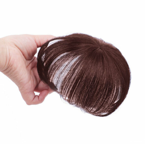Women's overhead wig piece Partial wig block (dark brown 20cm)