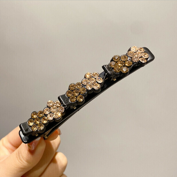 Braided hairpins, bangs, side hairpins, headwear, hair accessories (color: 17# champagne)