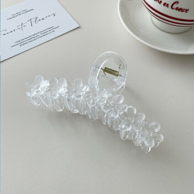 Large Grip Clip Shark Clip Hair Accessory (Color: 11# Transparent - Approx. 13cm)